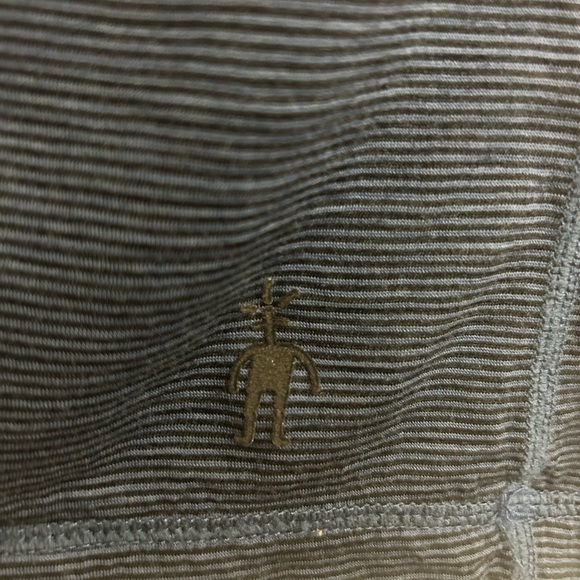 Smartwool Short-Sleeve T-Shirt Blue Black Stripe Men’s XL Wool - Picture 5 of 6